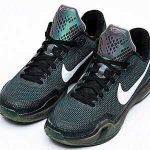Nike Kobe 10 X GS Flight Teal Basketball Shoes Size 7Y Black Mamba Retired EUC